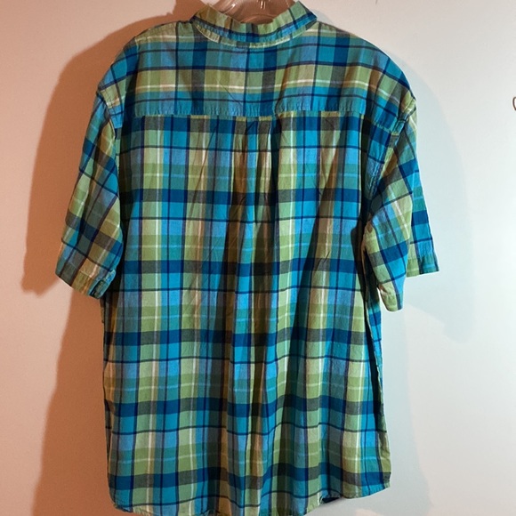 ST. JOHN'S BAY Medium, plaid, s/s, button up shirt - Picture 2 of 2